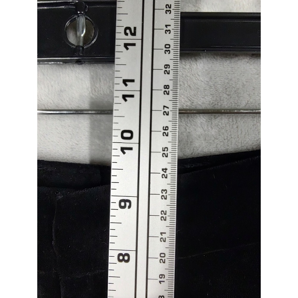 Lauren Ralph Lauren Womens Black Velvet Straight Leg Trousers Pants Size 4 - Picture 6 of 9